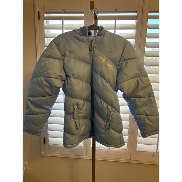 Sanrio Hello Kitty Puffer Jacket Light Blue Kids 14/16